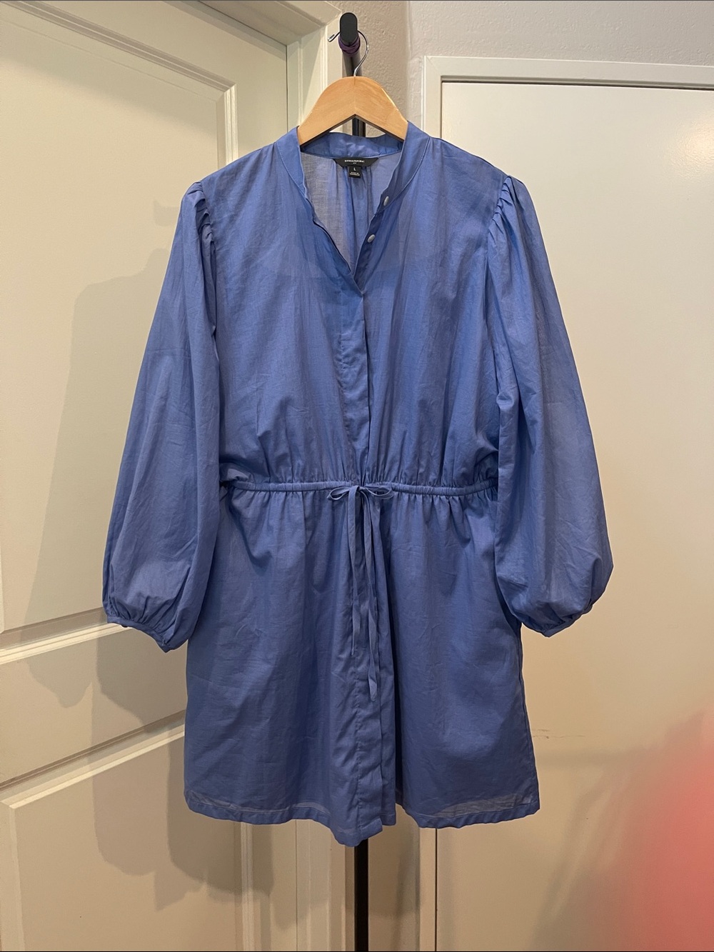 Banana Republic Blue Lightweight Shirt Dress - Picture 6 of 12